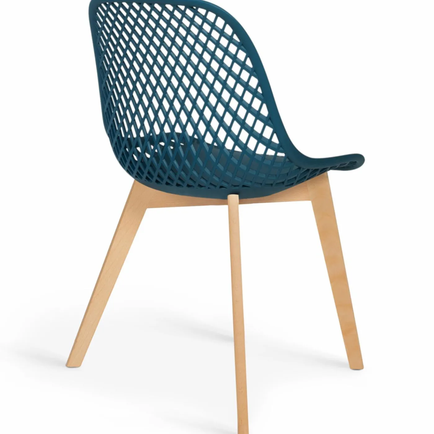 6 chaises bleu canard pour salle à manger