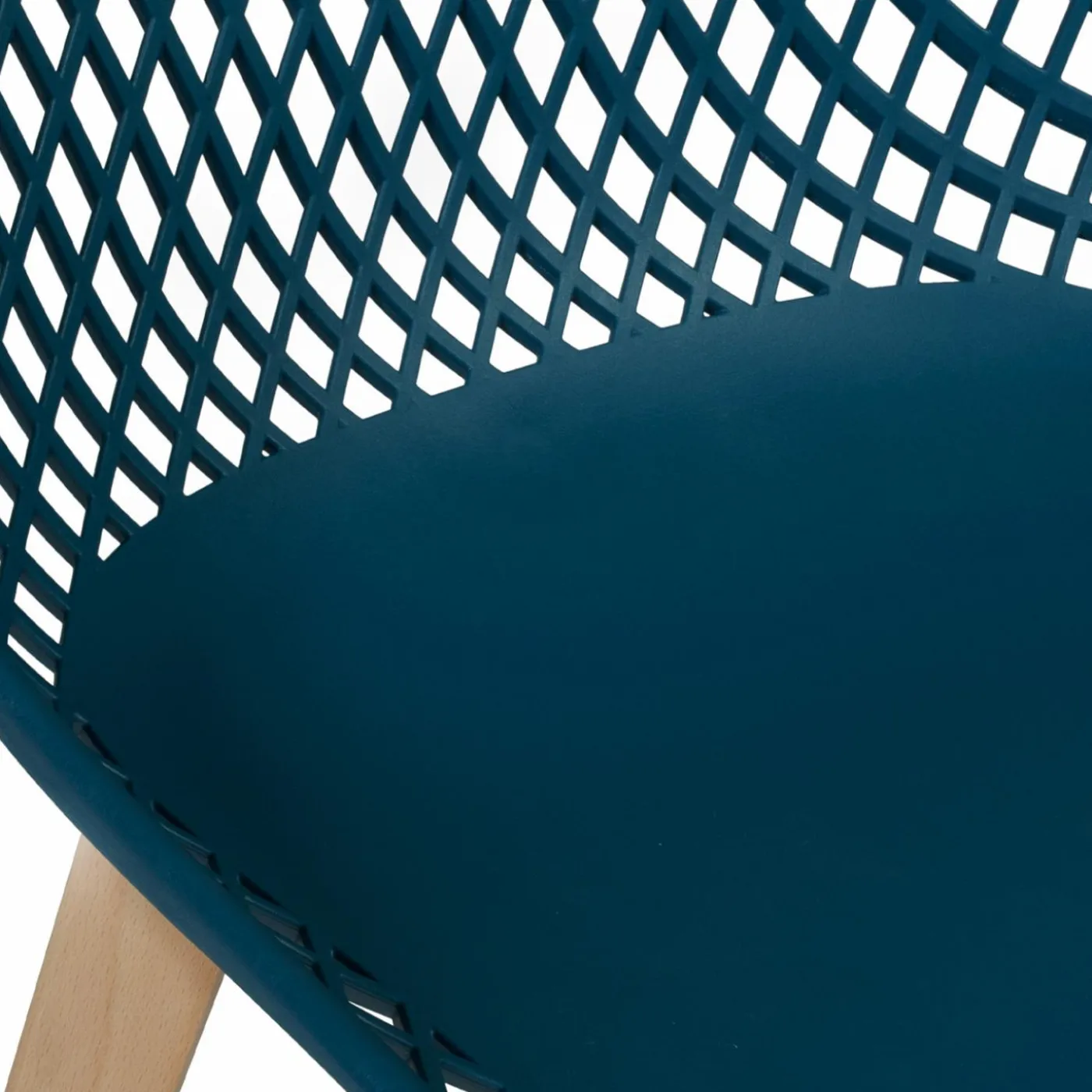 6 chaises bleu canard pour salle à manger