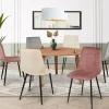 6 Chaises mix color pastel rose, gris et beige