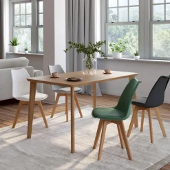 4 chaises scandinaves mix color