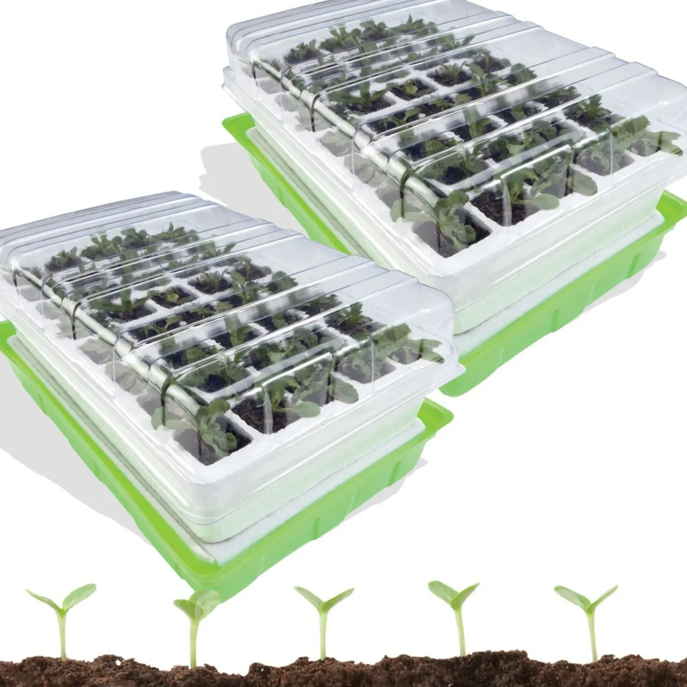 2 Kits de germination pour 80 godets