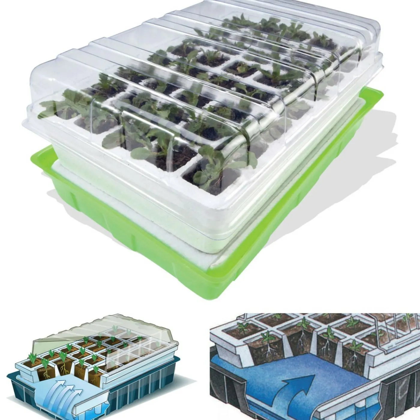 2 Kits de germination pour 80 godets