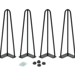 4 pieds de table épingle