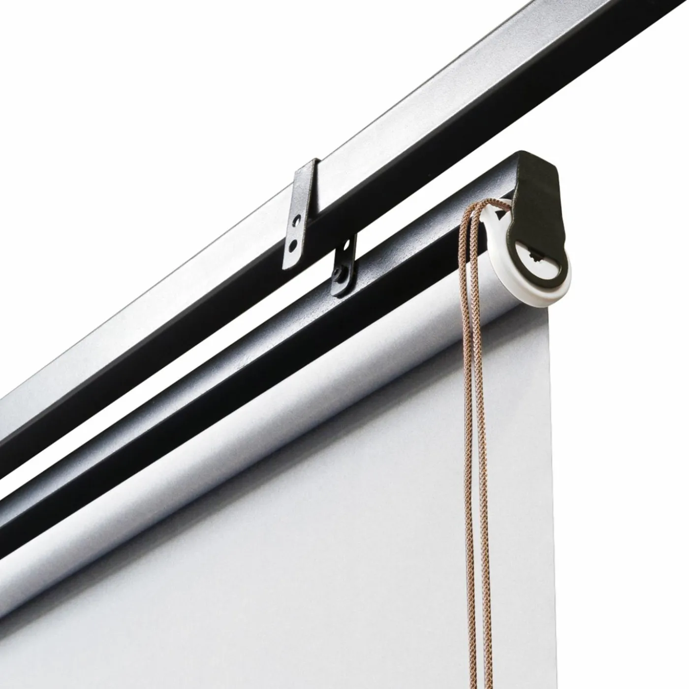 3 stores enrouleurs blancs 225 cm pour pergola