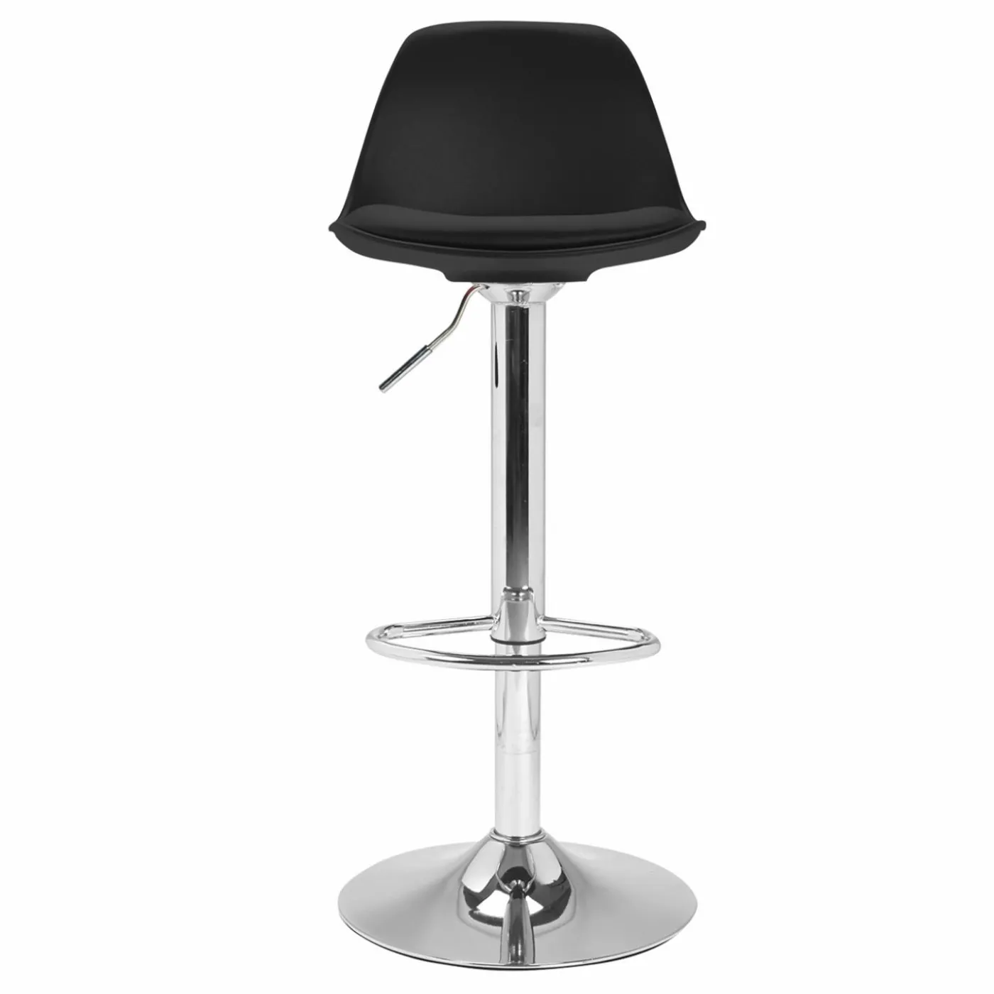 2 tabourets de bar design noir KARL