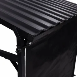 Abri bûches extérieur avec housse de protection