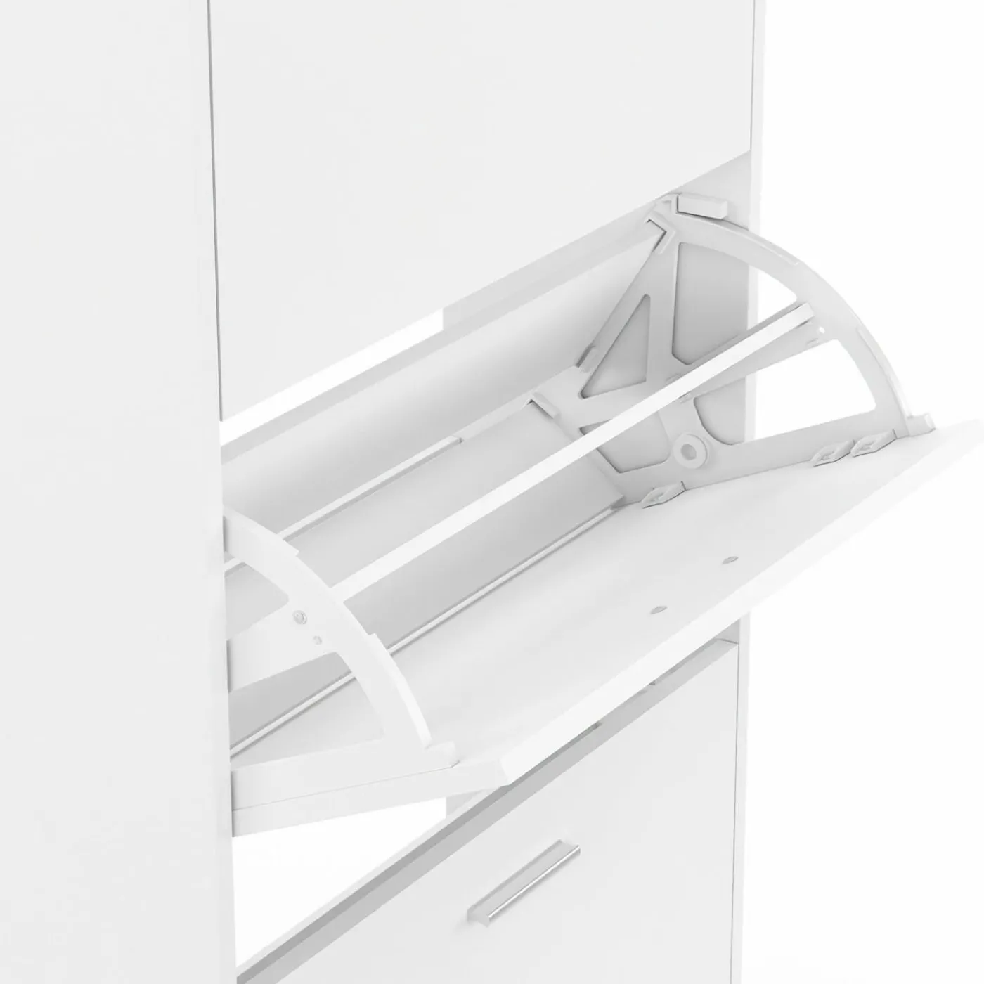 Armoire à chaussures 4 portes blanche