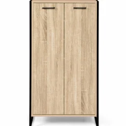 Armoire à chaussures industrielle bois et métal