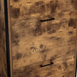 Armoire à chaussures industrielle 3 portes effet vieilli