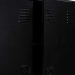 Armoire basse métallique noire