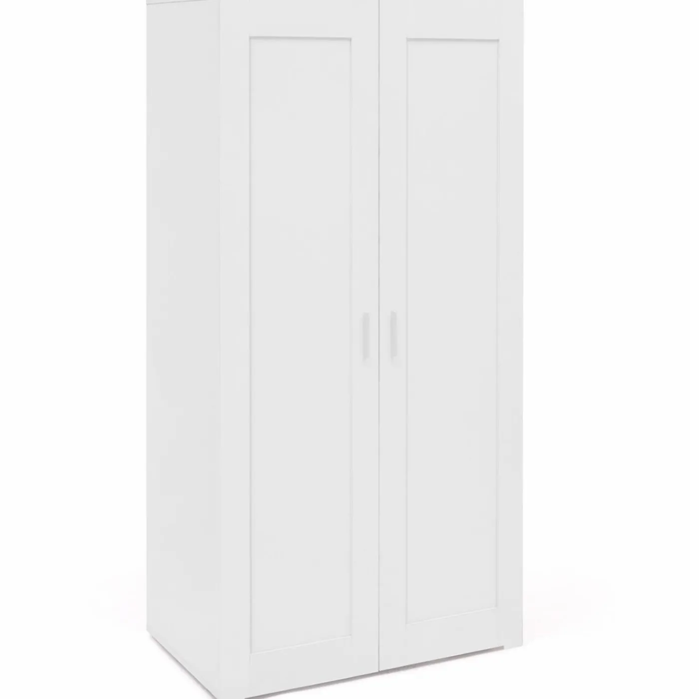 Armoire blanche 2 portes 80 cm