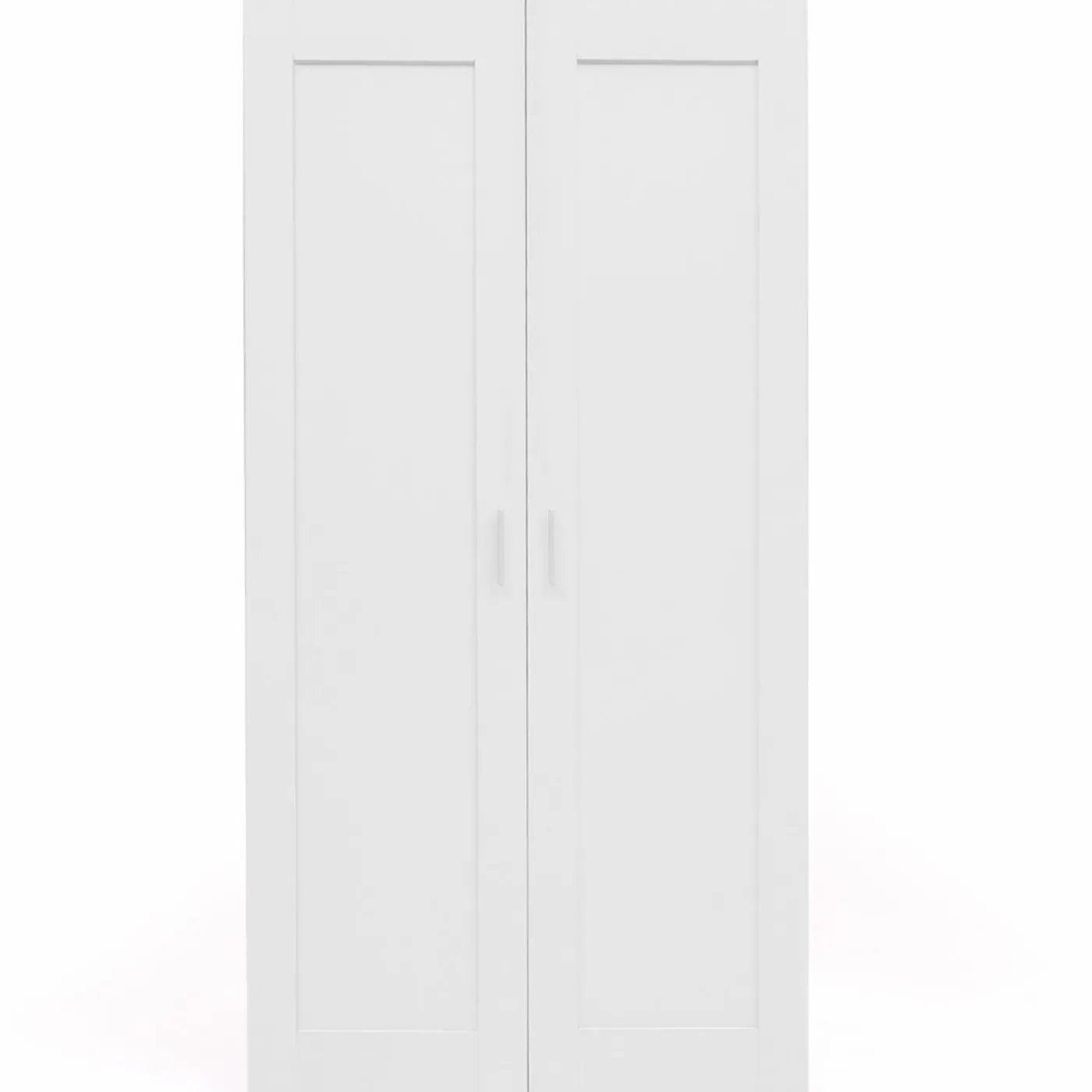 Armoire blanche 2 portes 80 cm