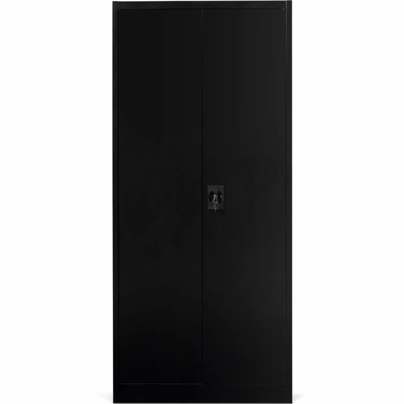 Armoire de bureau en métal noir 80x180 cm