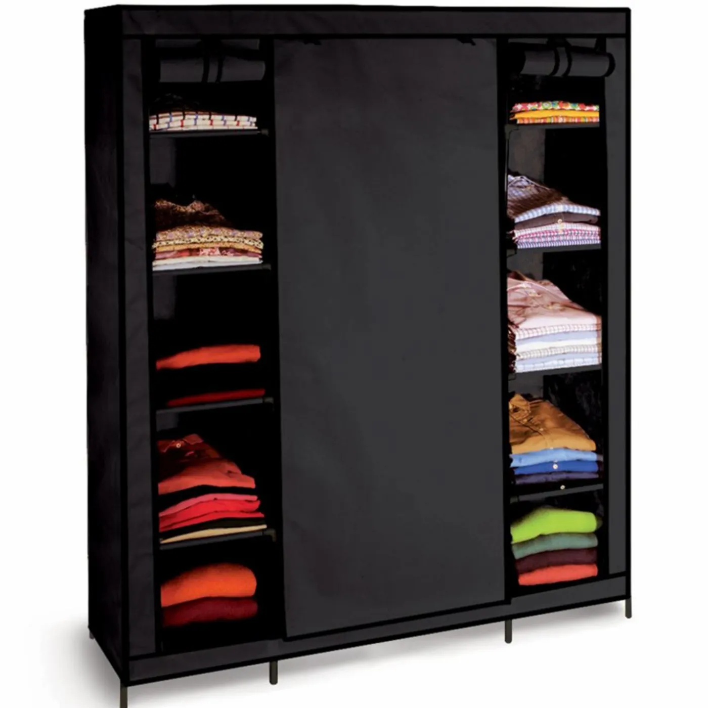 Armoire penderie en tissu noir