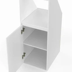 Armoire sous pente blanche 1 porte 1 niche