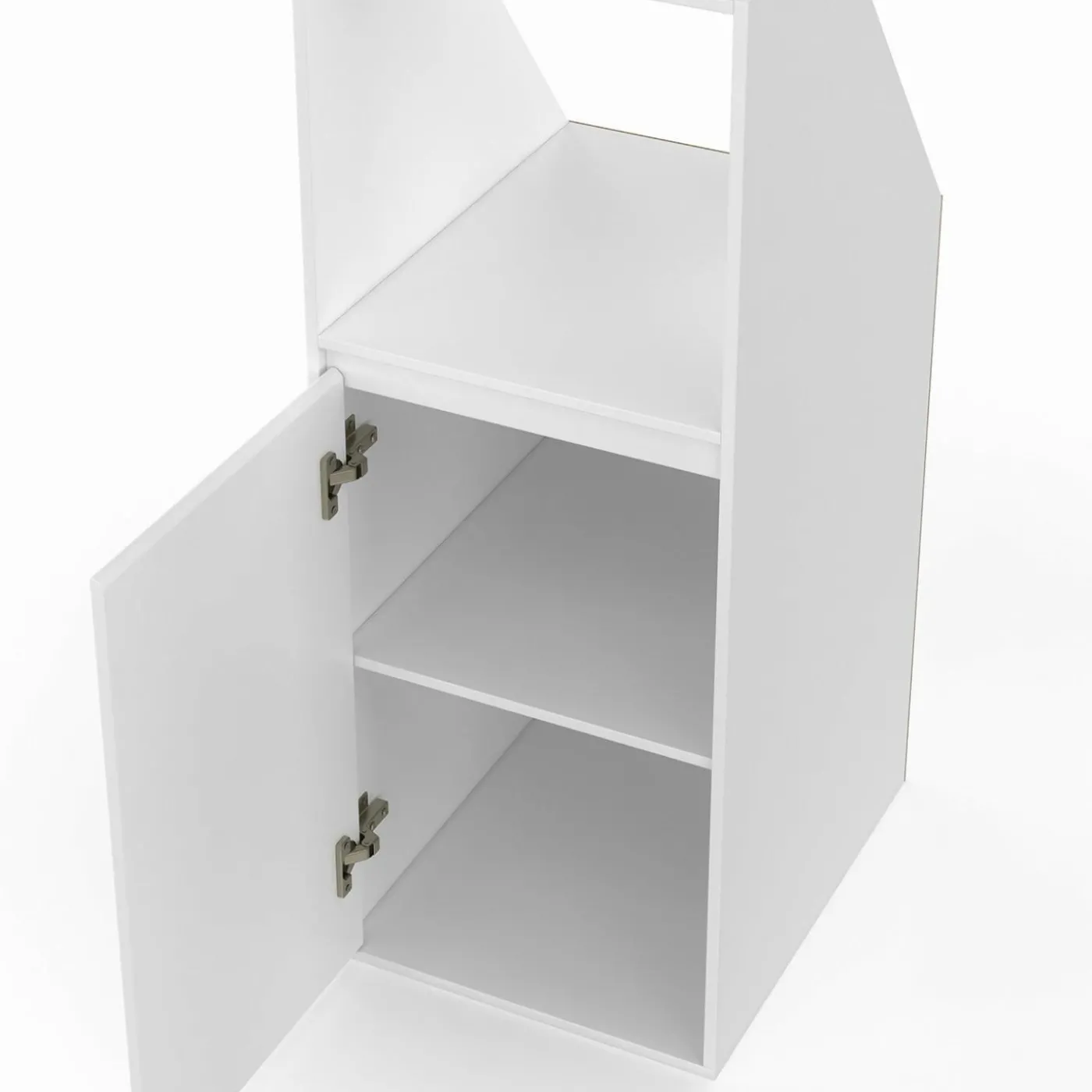 Armoire sous pente blanche 1 porte 1 niche