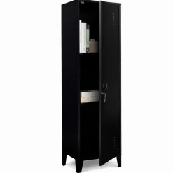 Armoire vestiaire métallique noire