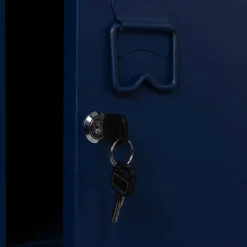 Armoire vestiaire porte métallique bleue industrielle