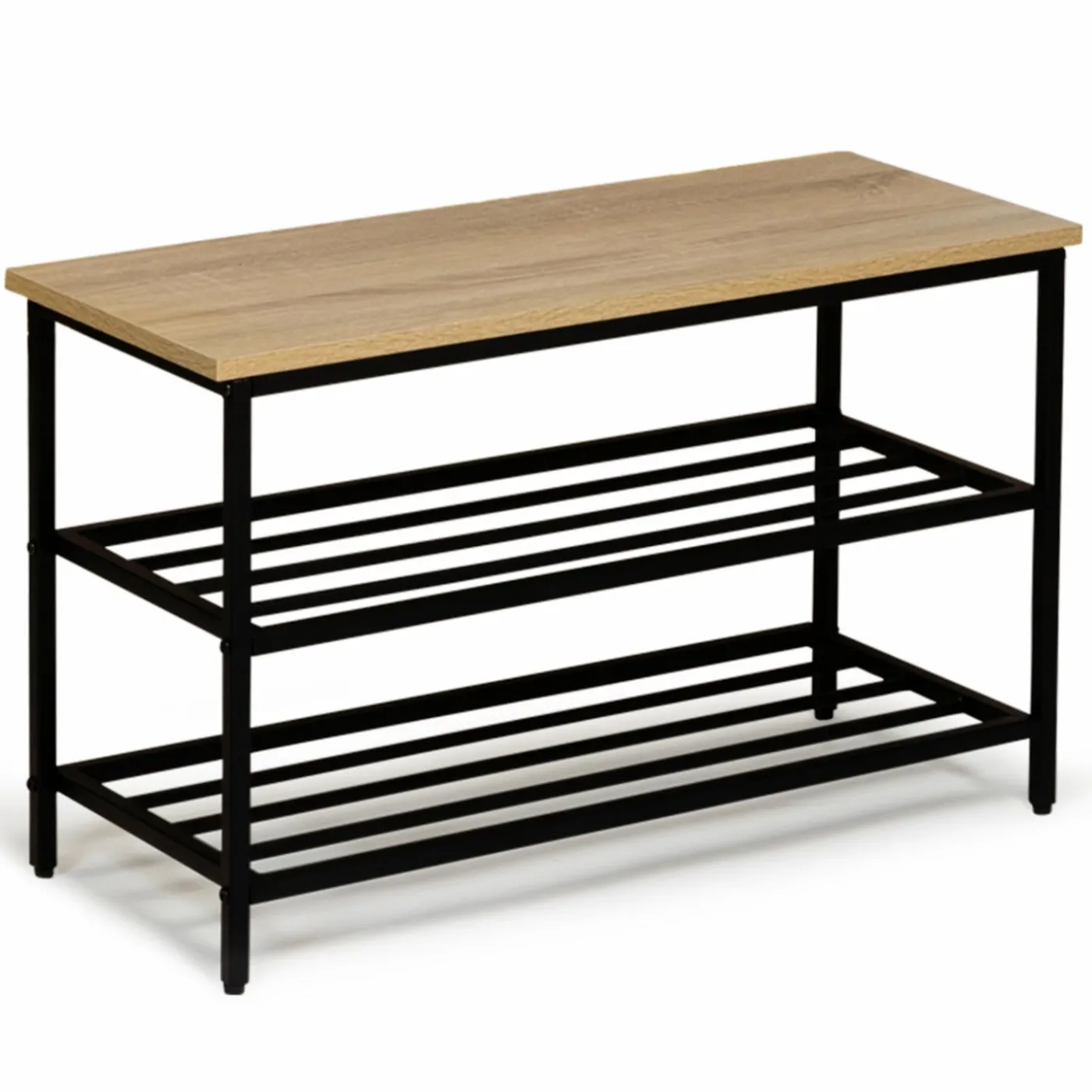 Banc d’entrée rangement chaussures style industriel