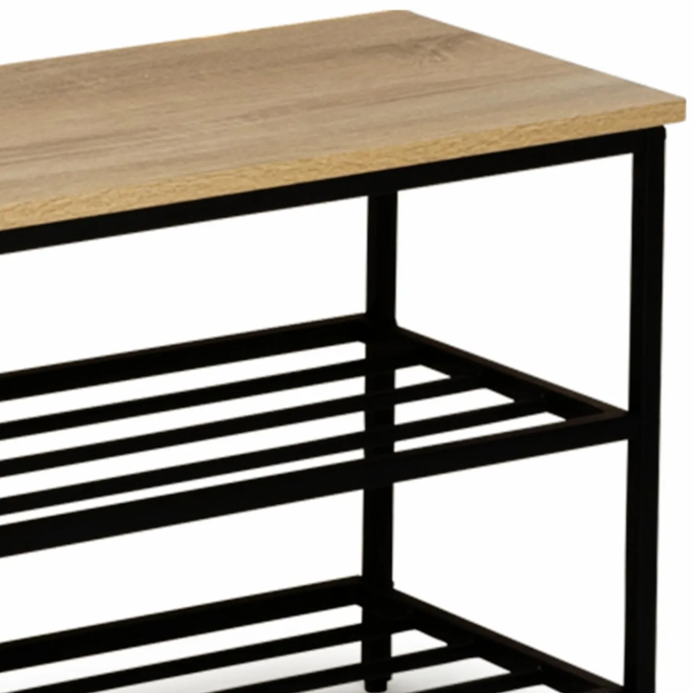 Banc d’entrée rangement chaussures style industriel