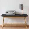 Banquette d'entrée style scandinave gris anthracite