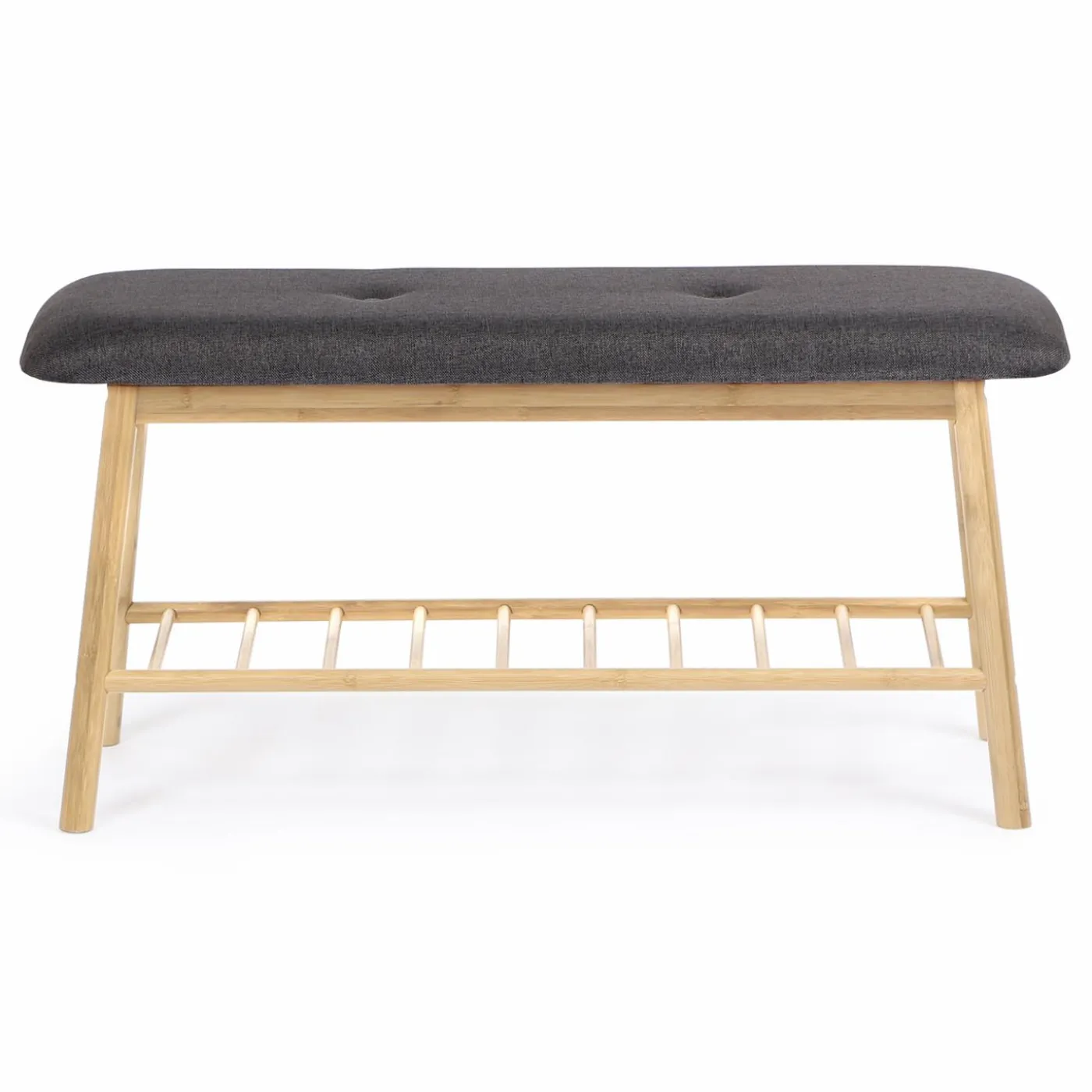 Banquette d'entrée style scandinave gris anthracite