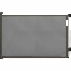 Barrière extensible pour chien et animaux domestiques 130cm grise