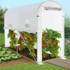 Bâche de rechange 130gr/m² pour serre à tomates 3m² blanche relevable