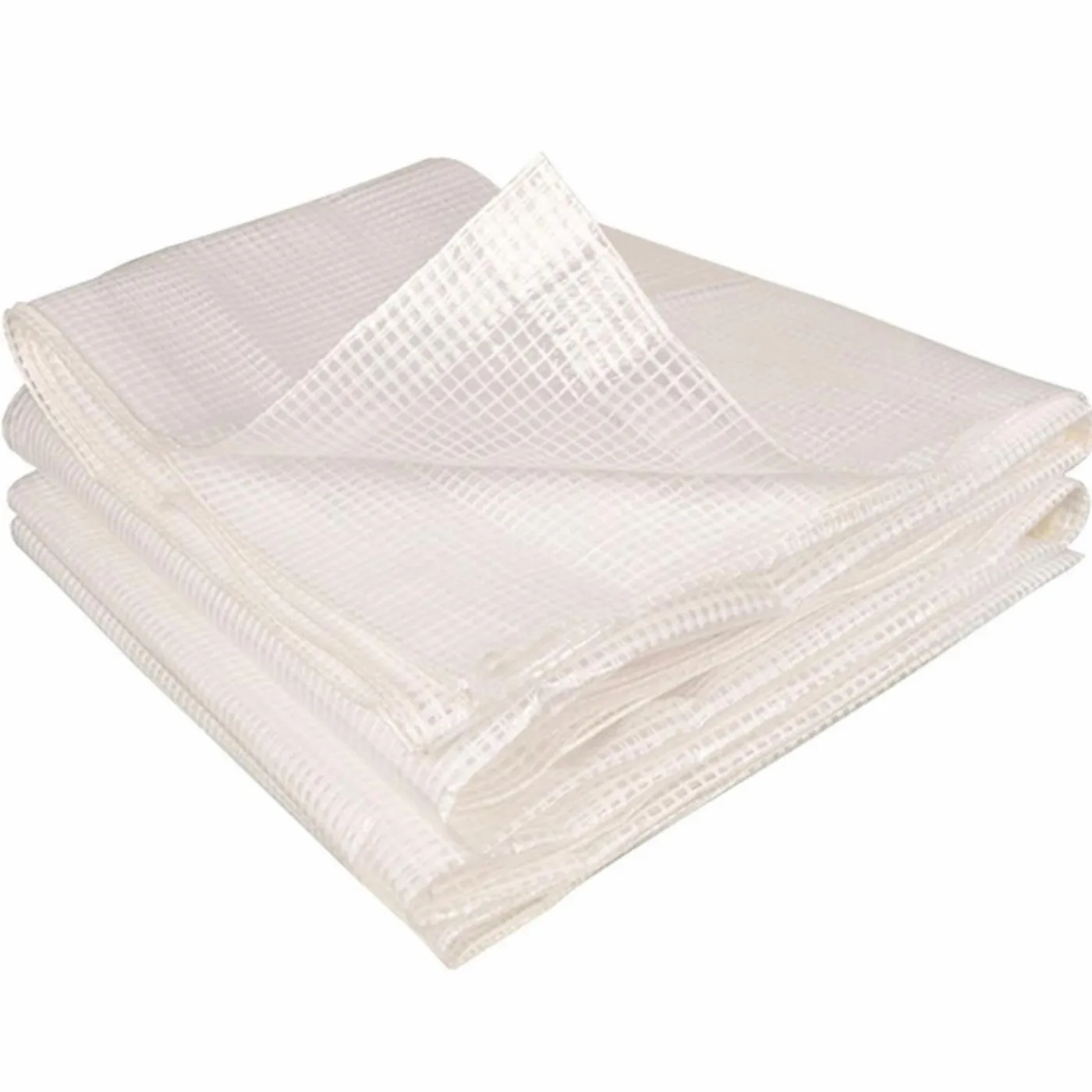 Bâche de rechange pour serre tunnel 6m² blanche