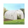 Bâche de rechange pour serre tunnel 12m² blanche