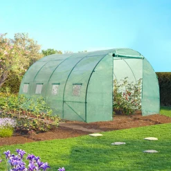 Bâche de rechange pour serre tunnel 12m² verte