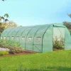 Bâche de rechange pour serre tunnel 24 m² verte