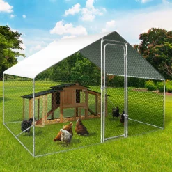 Bâche imperméable blanche pour poulailler de 6 à 24 m2