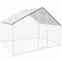 Bâche imperméable blanche pour poulailler de 6 à 24 m2