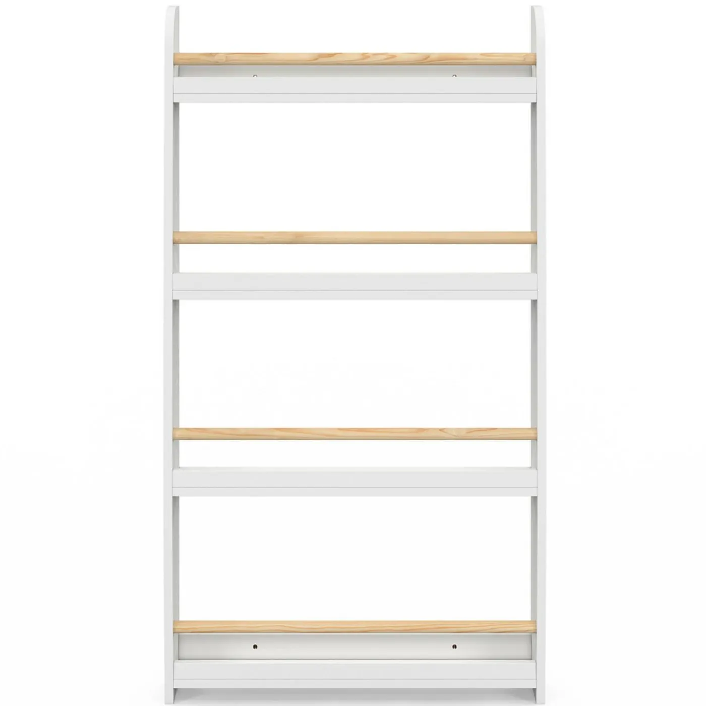 Bibliothèque enfant murale blanc et bois