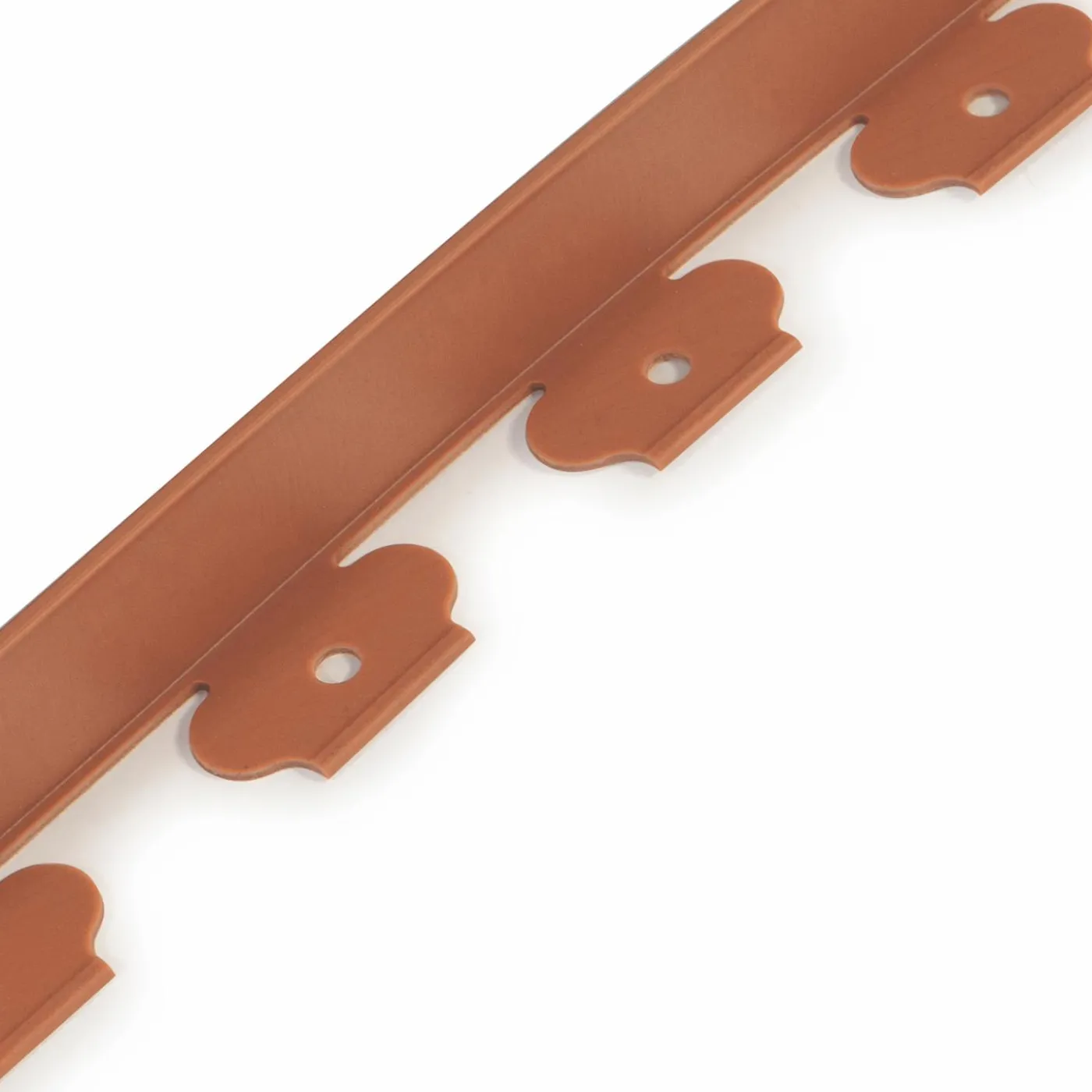 Bordure de jardin flexible marron terracotta à planter