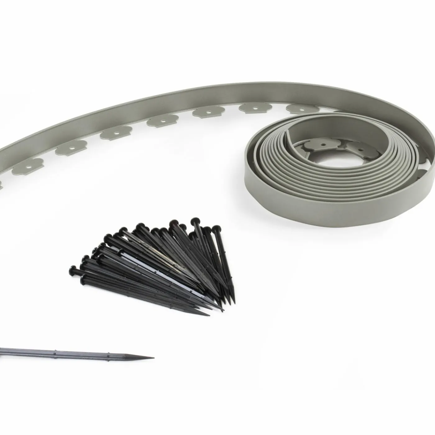 Bordure de jardin flexible grise