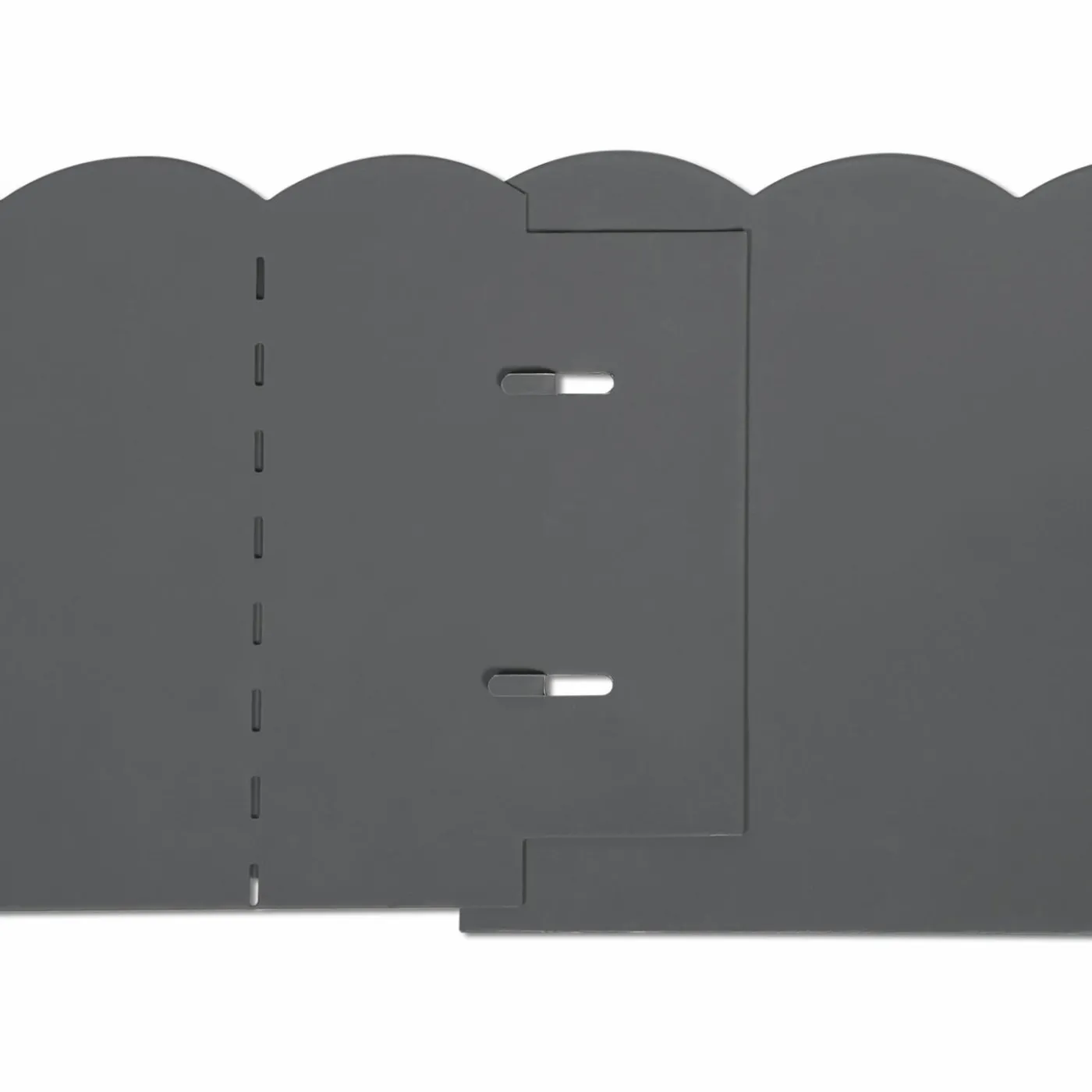Bordures de jardin en acier gris anthracite
