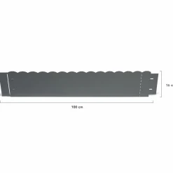 Bordures de jardin en acier gris anthracite