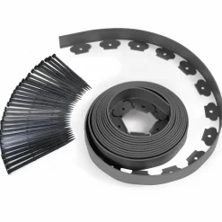Bordures de jardin flexibles gris anthracite 8mx12cm
