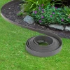 Bordures de jardin flexibles gris anthracite
