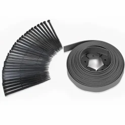 Bordures de jardin flexibles gris anthracite
