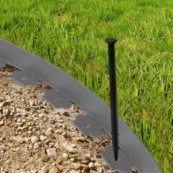 Bordures de jardin flexibles gris anthracite