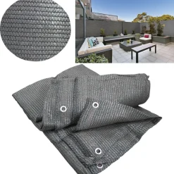 Brise vue 1,80 m x 10 m gris occultant 90 g m²