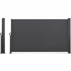Brise vue enroulable gris 400x180 cm