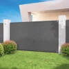 Brise vue gris 1,5m x 10m occultant 300g m²