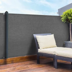 Brise vue 1m x 10 m gris anthracite occultant 90 g m²