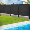 Brise vue 1,5m x 10m noir occultant 220g m²