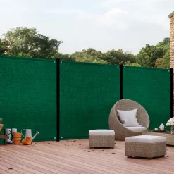 Brise vue vert 1,5 m x 10 m occultant 400 gr/m²