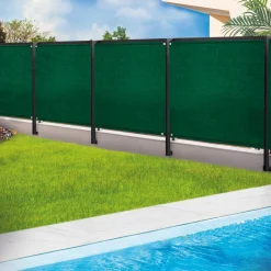 Brise vue vert 1,2m x 10m occultant 220g m²